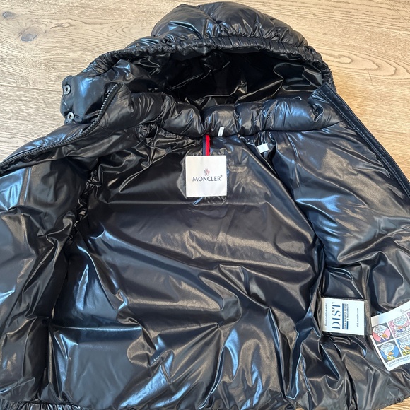 Moncler Puffer Black Jacket Kids Size 8 - Picture 5 of 7